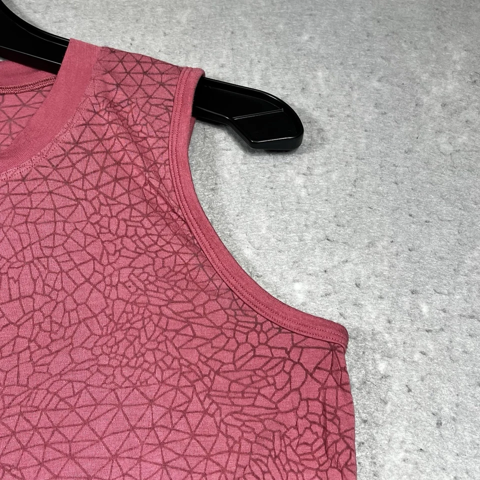 Lululemon Tank Top 6 Veil Cherry Tint Pink Cinch Me Up Front Tie Up Cropped — 第 3/4 张图片