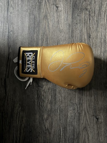 Floyd Mayweather Jr Signed Cleto Reyes Gold W/PSA COA Boxing Glove CHAMPION 🏆