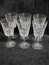 Waterford : Lismore | Water Goblet | 6-7/8" | Handmade & Handcut Irish Crystal