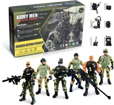 6Pcs Army Men & SWAT Team Action Figures Set - Perfect for Kids & Collectors