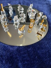 Collection Swarovski Crystals Rare Retired Figures And Memories.x16 with Case.