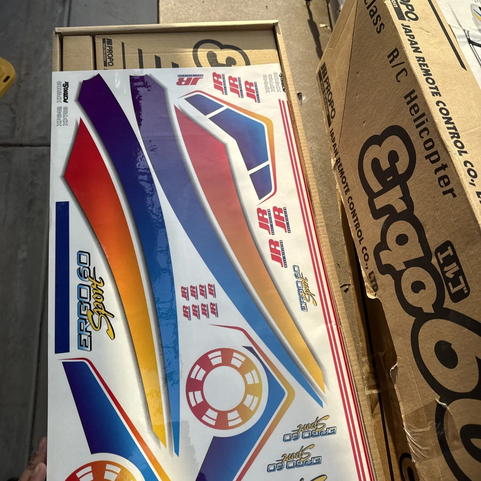 Jr Ergo 60 Sport RC Nitro Helicopter New Unassembled Kit - Image 3 of 4