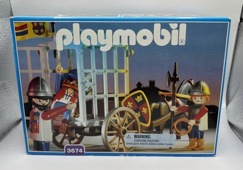 Playmobil #3674 Medieval Knights Prisoner Transport Vintage Retired 1990s
