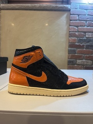 Air Jordan 1 Retro High OG Shattered Backboard Black/Orange 555088-028