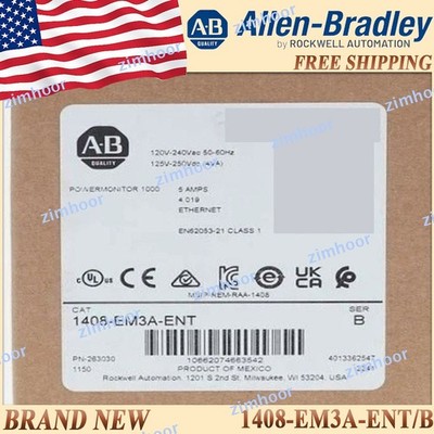 New Sealed 1PC 1408-EM3A-ENT/B AB PowerMonitor 1408-EM3A-ENT serB Free Ship US