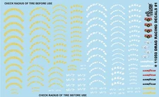 Gofer 11050 1/24-1/25 Drag Racing Tire Logos #1 (Mickey Thompson, Goodyear, Eagl