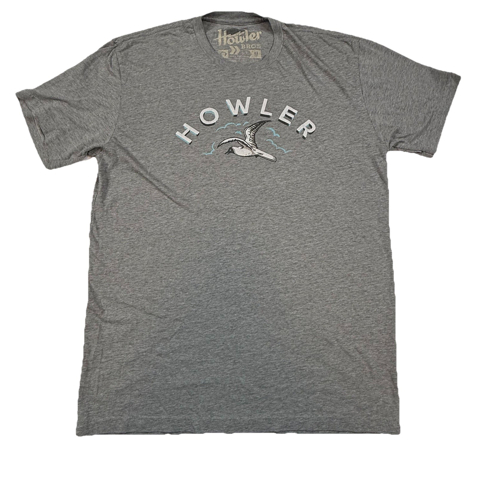 Howler Bros Seagull Graphic T-Shirt Gray Mens Medium