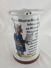 Vintage Porzellan Bierkrug -Scherzkrug -mit Erotik Bodenbild -Sehr Dekorativ