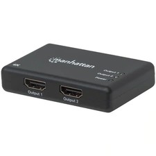 Manhattan 2 Port HDMI Splitter 2 Port 4K 30Hz USB Power
