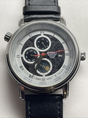 Ascot Barcelona 2990 AN9-49628 Watch Switzerland Hong Kong Moon Phase Auto 22J