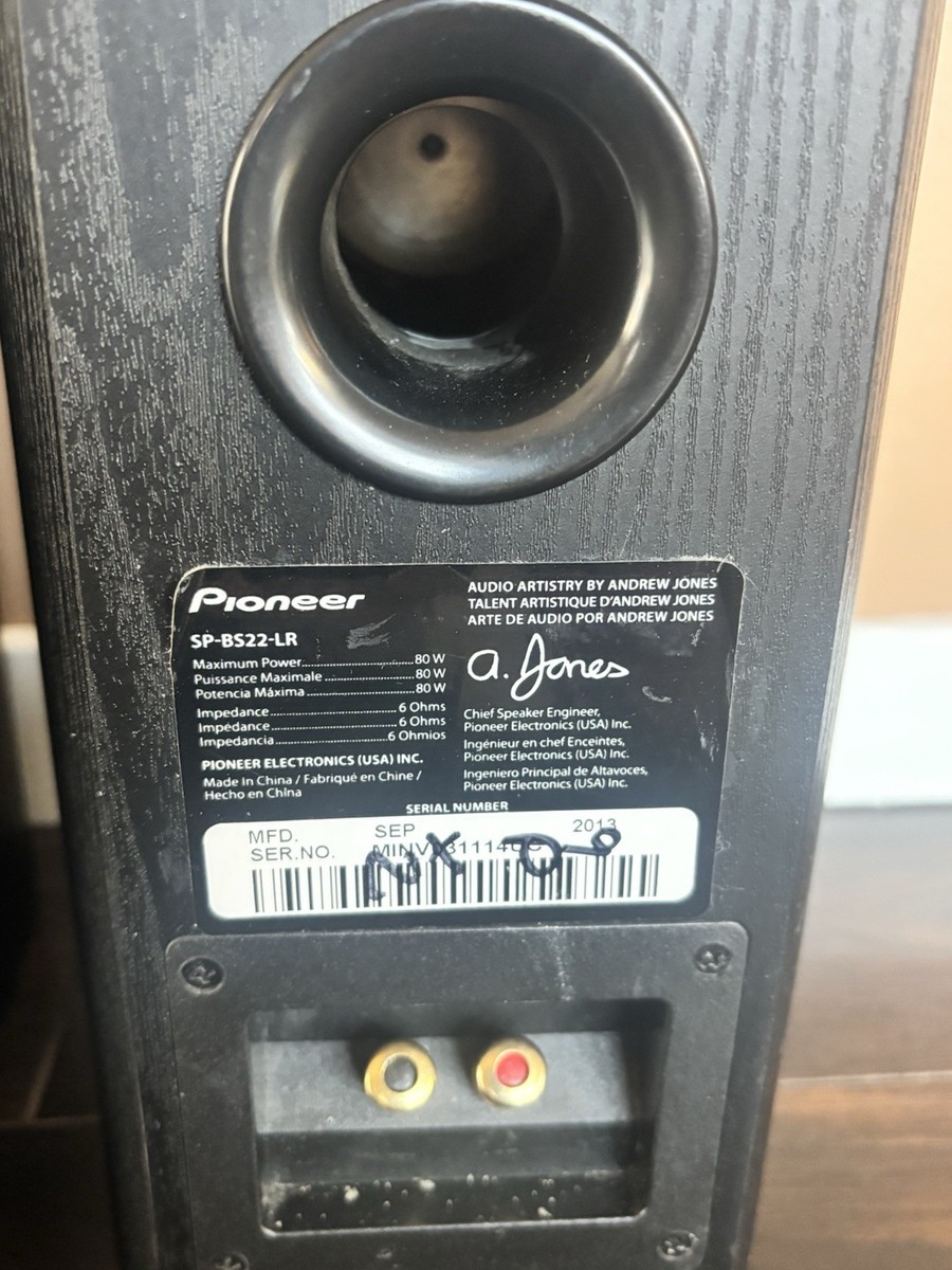 Pioneer SP-BS22-LR Andrew Jones Bookshelf Speakers Set of 2 | eBay