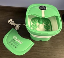 Collapsible Foot Spa Electric Rotary Massage, Foot Bath with Heat, Bubble,Remote