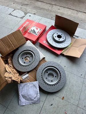 4 New ZIMMERMANN SPORT DRILLED 8W0615601E Brake Disc Rotor Audi S5 A7 S4