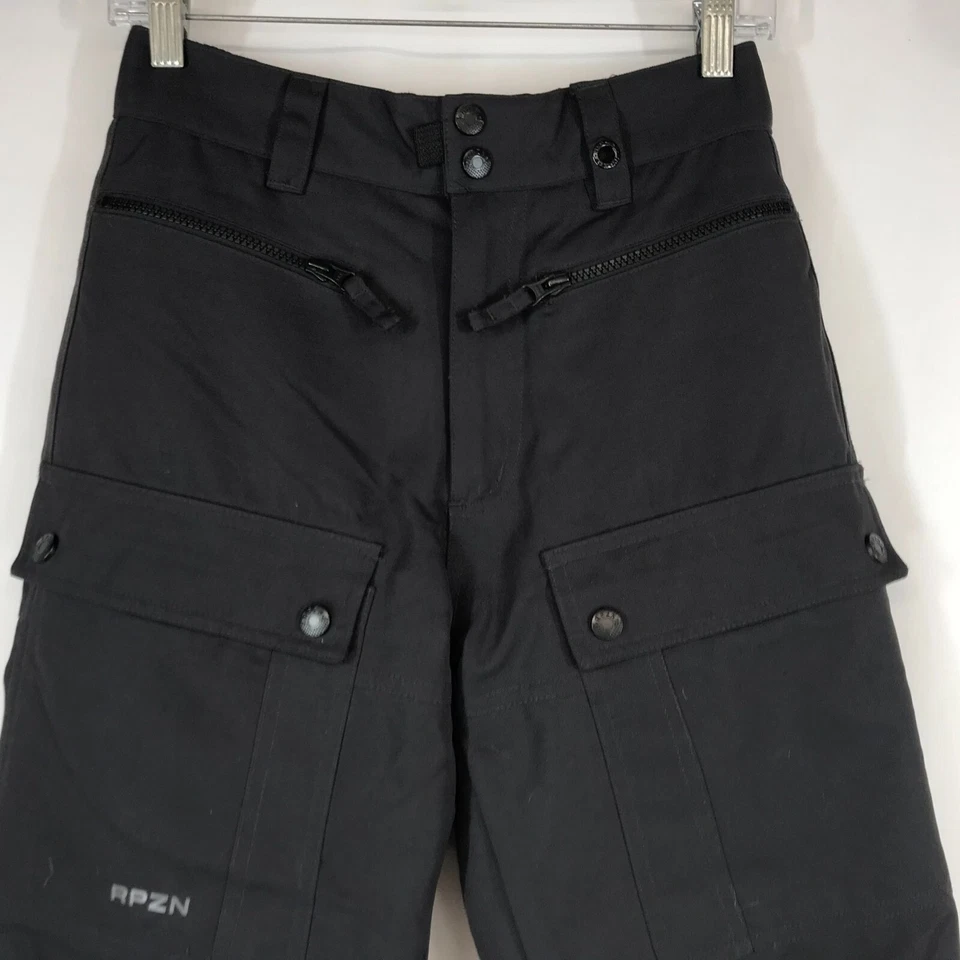 RPZN RIP ZONE - BOYS MEDIUM -BLACK POLYESTER SNOWMOBILING SKI PANTS - Image 2 of 4