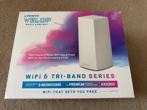 Linksys Velop MX5300 Tri-Band Whole Home Mesh WiFi 6 System (AX5300)