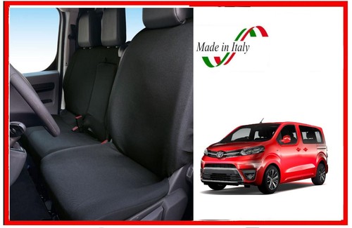Coprisedili Su Misura Per Toyota Proace E Proace Verso II Dal 2016 - Set Anteriori Con Tavolo Incluso, Materiale Resistente - 3