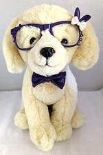FAO Schwarz 12" Sparklers Labrador with Bunny Glasses Incredibly Soft