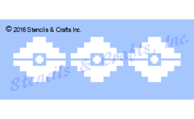 WESTERN BORDER STENCIL STENCILS SYMBOL SYMBOLS SOUTHWESTERN CRAFT PAINT ART NEW