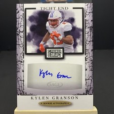 2021 Sage Hit Premier Draft High Series Black Rookie Auto #A106 Kylen Granson