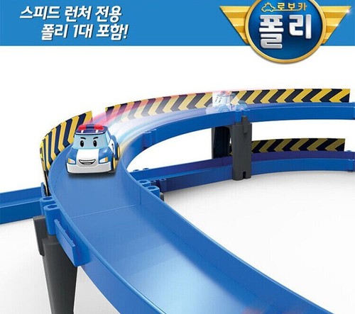 RoboCar Poli Rescue Team SPEED LAUNCHER CYCLONE SET Playset Poli Car Track - Picture 5 of 8
