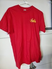 RARE Disney's Aladdin The New Stage Musical Back Graphic Red T-Shirt MEDIUM NEW!