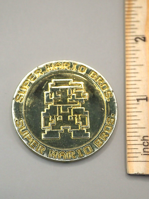 Super Mario Bros Plastic Gold Coins Nintendo 1985 Vintage Japanese