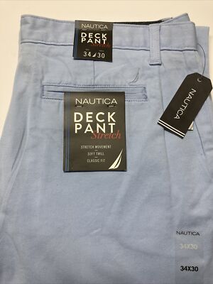 Pantalon Décontracté Homme Nautica - Bleu - Taille 34/34 - Occasion Très Bon état