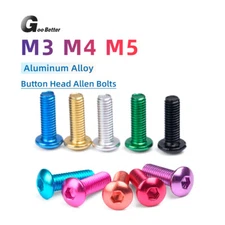 10PCS Aluminum Alloy M3 M4 M5 Colourful Anodizing Hex Socket Button Head Screws
