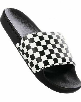 vans checkered slides women