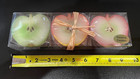 Set Of (3) GARDEN RIDGE Floating Half Apple Wax Candles ~ NOS ~ Wrapped Singly — photo 6