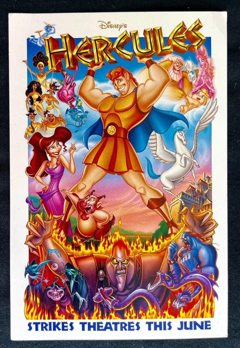 HERCULES 1997 Premier POSTCARD Disney 35 ANIMATION FEATURE FILM