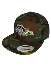 Largemouth Bass Fishing Hats Yupoong Flexfit Premium Snapback - XTREMEFINZ