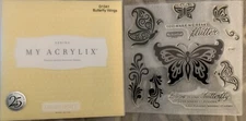 Close To My Heart Acrylix Stamp Set D1341 Butterfly Wings Scrapbook Cards