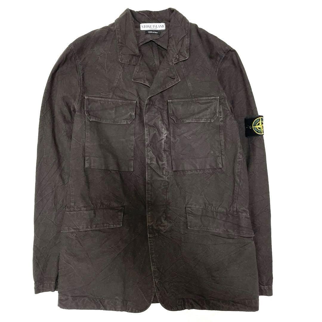 STONE ISLAND M-65 Military Jacket Dark Brown Size S From Japan | eBay