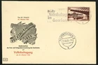 Germany (Saarland) FDC sc 258 Volksbefragung 1955 First Day Cover Slogan Cancel
