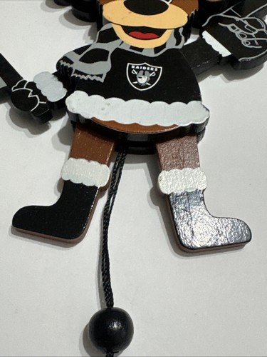 NFL Raiders CHEERING REINDEER Christmas Tree Holiday Ornament NEW - Picture 2 of 9