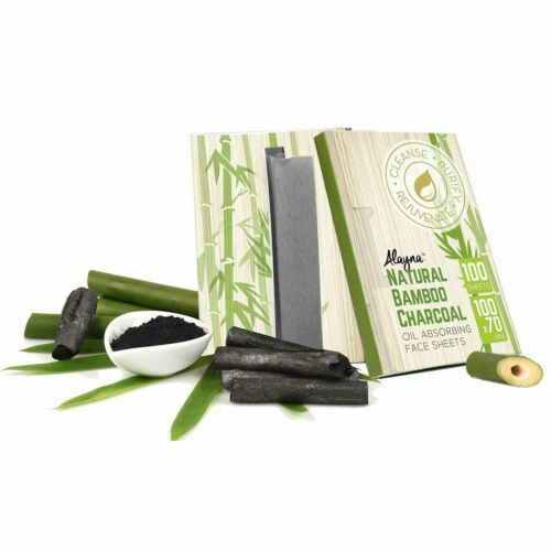 Alayna Bamboo Charcoal Oil Blotting Paper Absorbing Face Sheets 100-600 Pieces - Picture 4 of 13