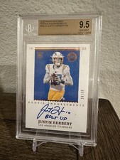 2020 PANINI ENCASED JUSTIN HERBERT ROOKIE ENDORSEMENT 24/50 BGS 9.5