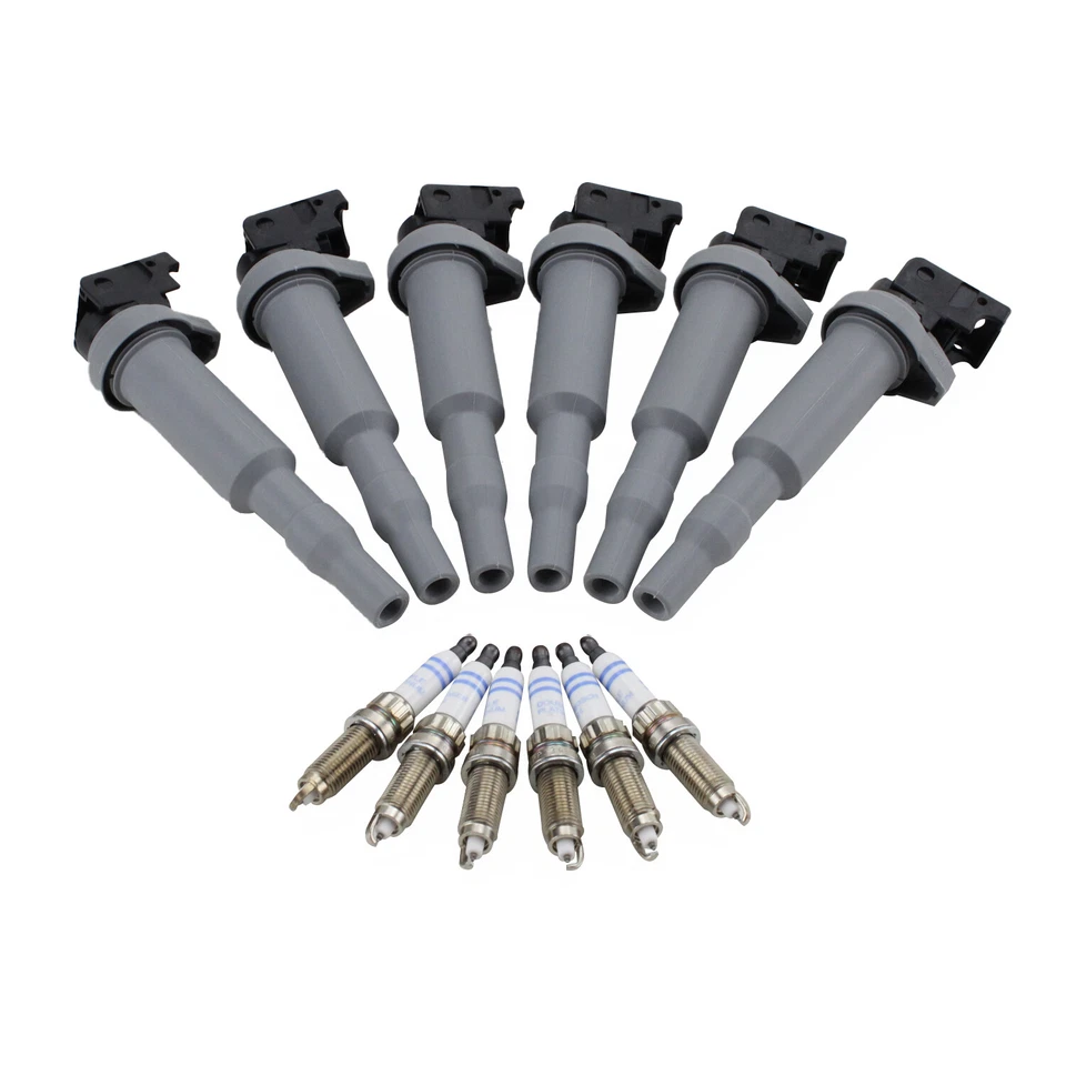 Bosch 6 Ignition Coils & 6 Double Platinum Spark Plugs Kit For BMW F30 F12 L6 - Image 2 of 3
