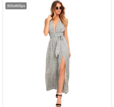 Lulus Casablanca Quinn halter Maxi black and White Dress size S | eBay