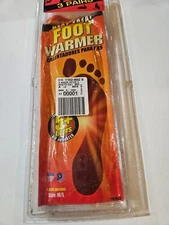 Grabber Heat Treat Foot Warmer 5+ Hr Insoles Medium Large women 9+ men 8+
