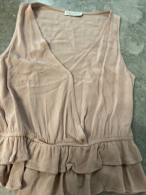 Beautiful And Delicate Soft Pink Blouse Size Small