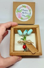 Mini Paper Flowers In A Tiny Vase With A Personalised Box, Perfect Gift/Present 