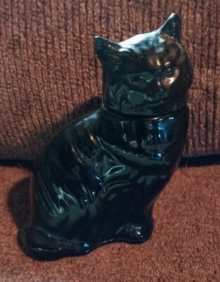 Vintage Avon Black Cat Perfume Cologne Bottle