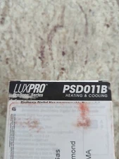 lot Of 4 LuxPRO PSD011B Pro-Spec Battery Powered Digital Thermostat