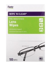 Wipe 'N Clear, Pre-Moistened Lens Wipes, 100 Wipes