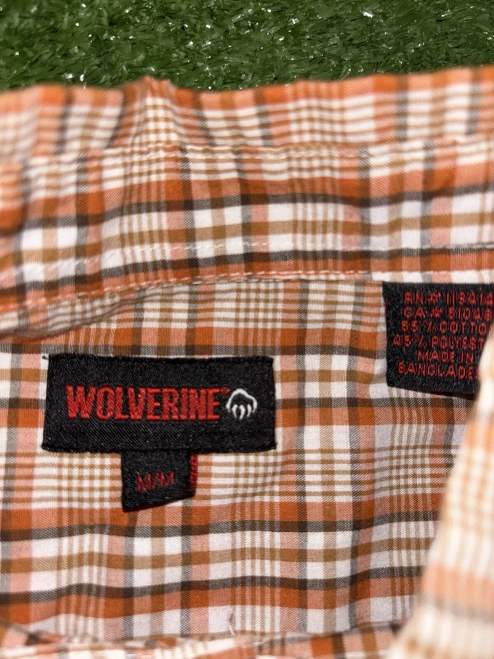 Wolverine Short Sleeve Button Up Flannel Shirt - Image 3 of 4