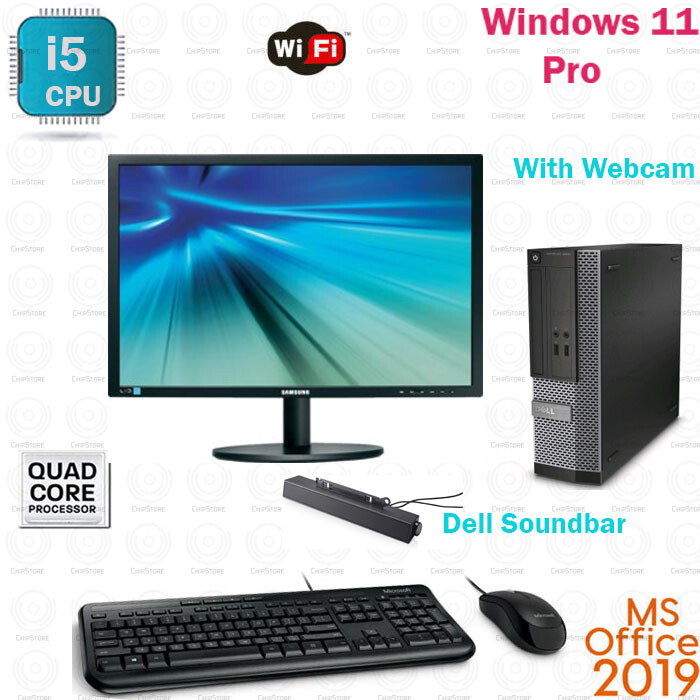 Windows 11 Dell OptiPlex Tower Dual core SSD 8GB RAM WiFi BT