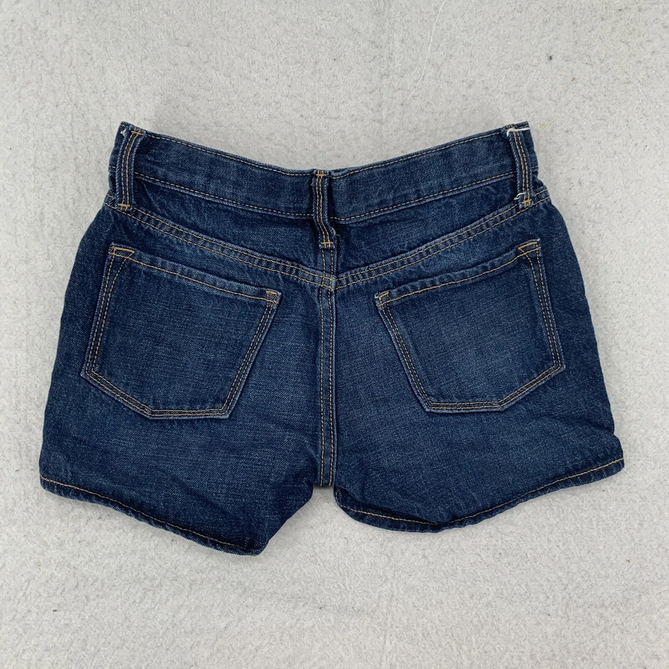Pantalones Cortos Denim Old Navy Cortos Elásticos Cintura Ajustable Lavado Oscuro Niñas Talla 12 Foto 2 de 4