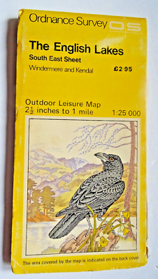 Ordnance Survey Outdoor Leisure Map South East  English Lakes - 2.5 in - 1 mile.